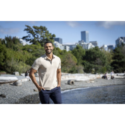 Premium piké för män inkl. tryck